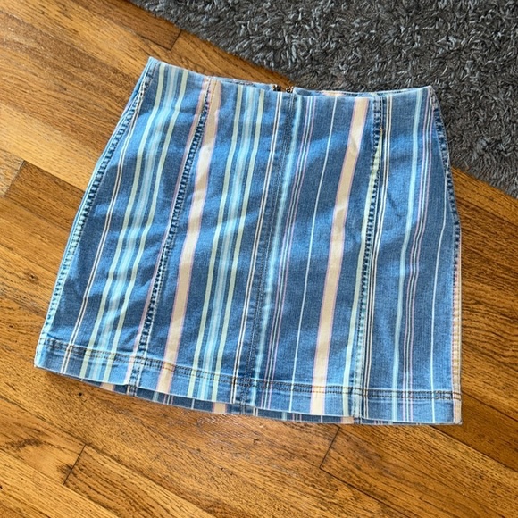 Wild Fable Striped Mini Skirt Size 6 - Picture 1 of 7